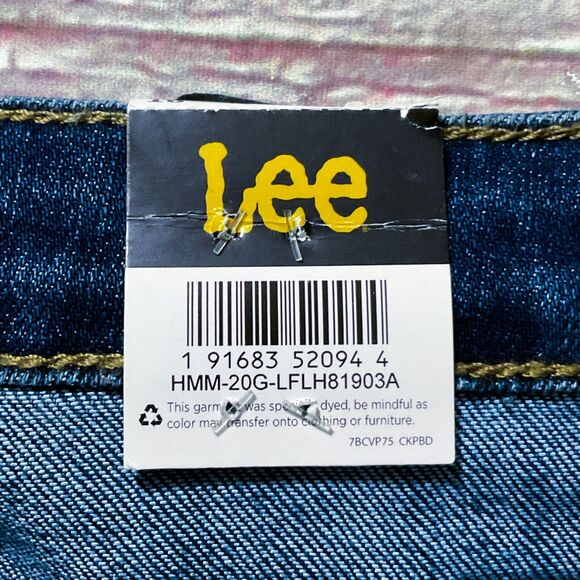 Lee Womens Jeans size 16 new nwt $48 Dark Wash Bootcut x32" Cotton Denim Stretch - Picture 7 of 11